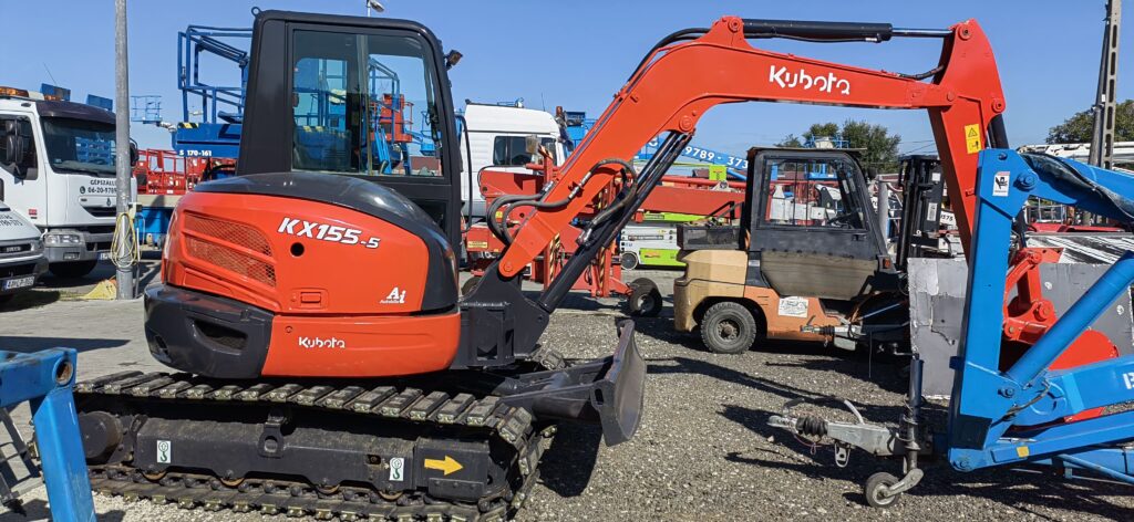 KX 155 5 forgó kotró 5T Kubota(1)